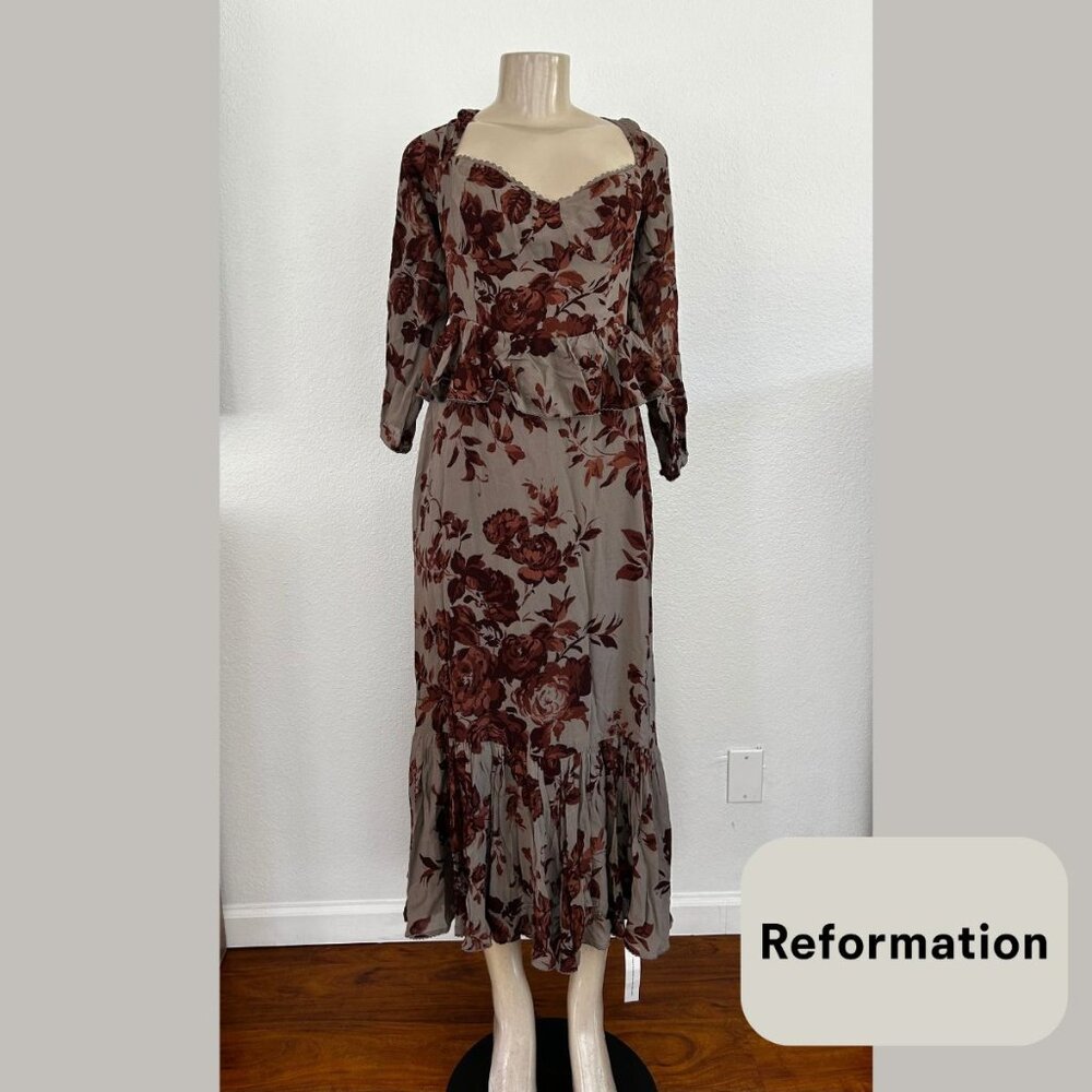 Reformation | Zandra Midi Dress | NWT